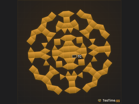 Foundation footprint of Layered Urchin
