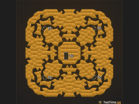 Foundation footprint of Amber Carapace