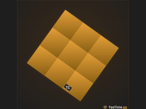 Foundation footprint of Timber Shanty