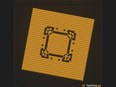 Foundation footprint of Matrix Cloister