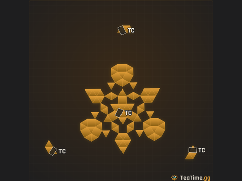 Foundation footprint of Crossfire Ward