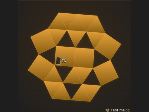 Foundation footprint of Wedge Prism