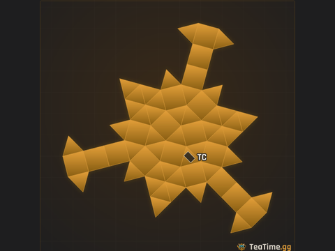 Foundation footprint of The Folded Fins