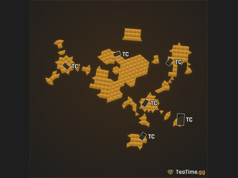 Foundation footprint of Warden Hamlet