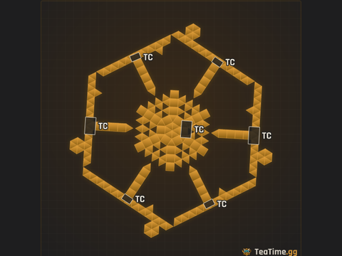 Foundation footprint of Faceted Bailey