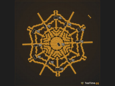 Foundation footprint of Zerg Crucible
