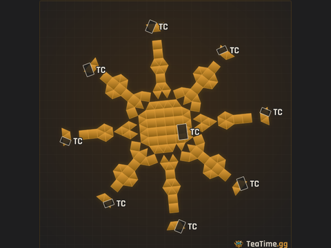 Foundation footprint of Sprocket Crawler