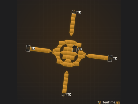 Foundation footprint of Triplet Spire