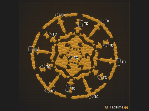 Foundation footprint of Imperial Rondel