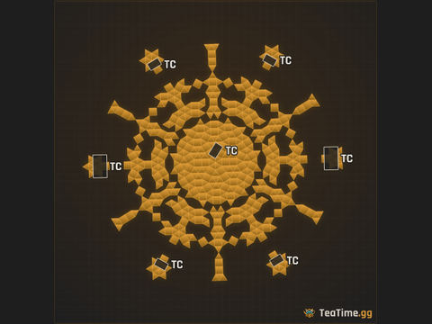 Foundation footprint of Armored Pinecone