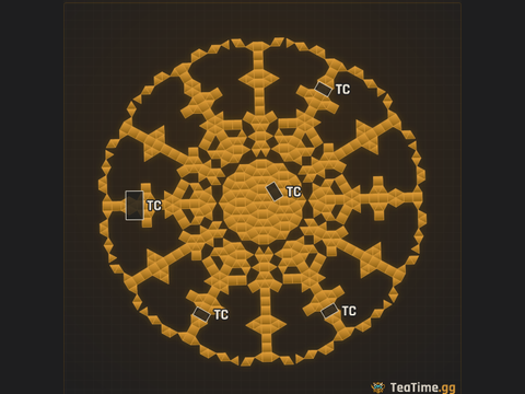 Foundation footprint of Concentric Ringwall