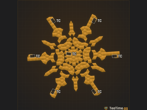 Foundation footprint of Hex Cleat