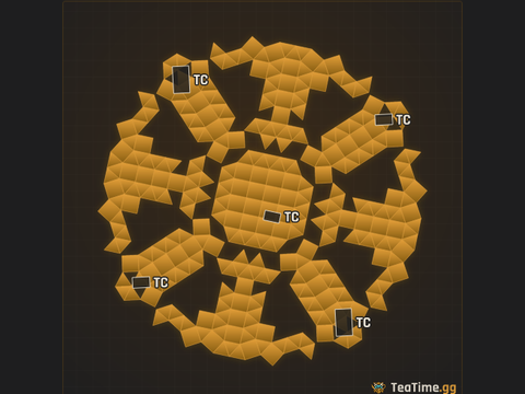 Foundation footprint of Rotor Crown