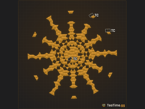 Foundation footprint of Sundial Ring