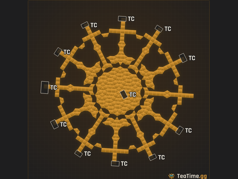 Foundation footprint of The Toshka