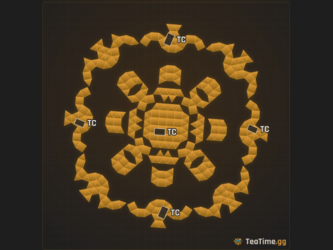 Foundation footprint of Armored Scallop