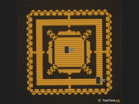 Foundation footprint of Plaza Parapet