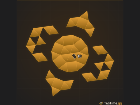 Foundation footprint of Kiln Triad
