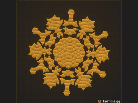 Foundation footprint of Toothed Caldera