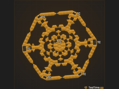 Foundation footprint of Garrison Calyx
