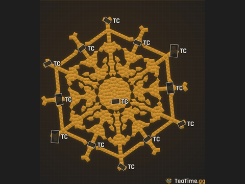 Foundation footprint of Zerg Metropolis