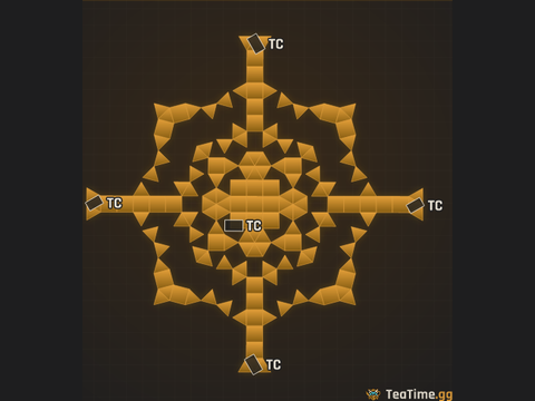 Foundation footprint of Warlord Carapace