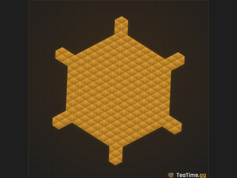 Foundation footprint of Stellated Prism