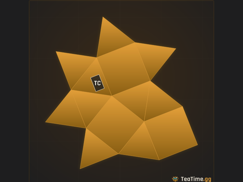 Foundation footprint of Iron Hexagram