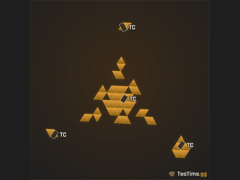 Foundation footprint of The Temple V2