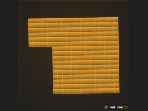 Foundation footprint of Flightdeck Terrace