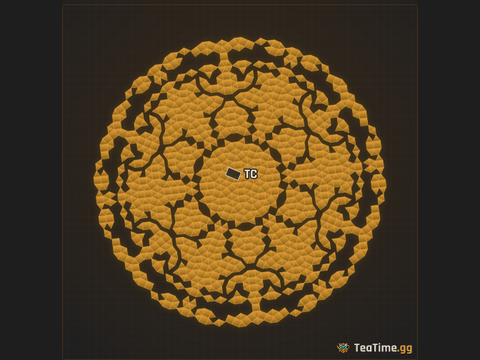Foundation footprint of Mosaic Rosette