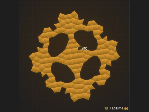 Foundation footprint of Cogwheel Trench