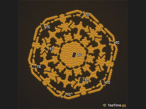 Foundation footprint of Zerg Labyrinth