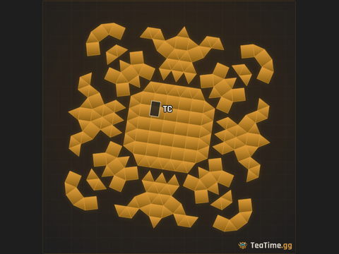 Foundation footprint of Turbine Crown