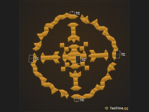Foundation footprint of Rotor Wreath