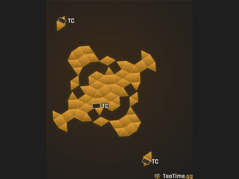 Foundation footprint of The Lid