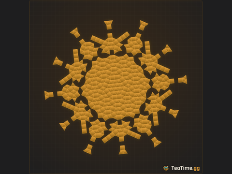 Foundation footprint of Serrated Cog
