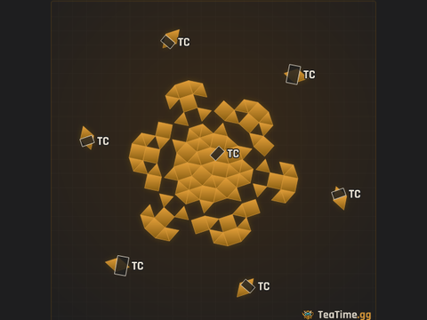 Foundation footprint of Strider Redoubt