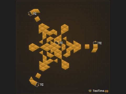 Foundation footprint of Pincer Sentry