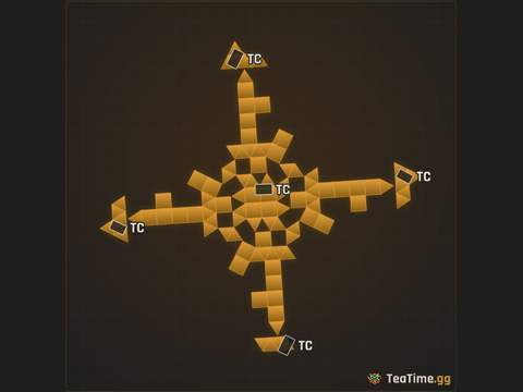 Foundation footprint of Stockade Crucible