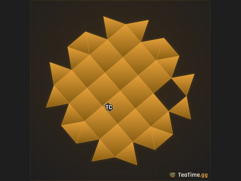 Foundation footprint of The Sheet Bloom