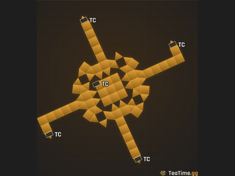 Foundation footprint of Smelter Cordon