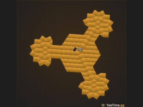 Foundation footprint of Zerg smasher