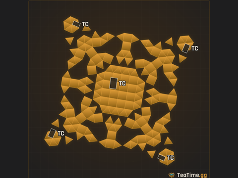 Foundation footprint of Starfire Rotunda