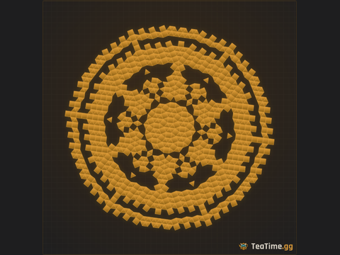 Foundation footprint of Concentric Rotunda