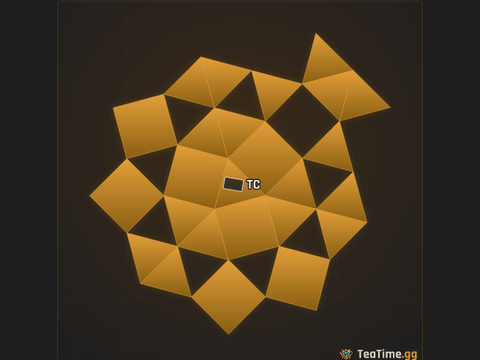 Foundation footprint of Notched Prism