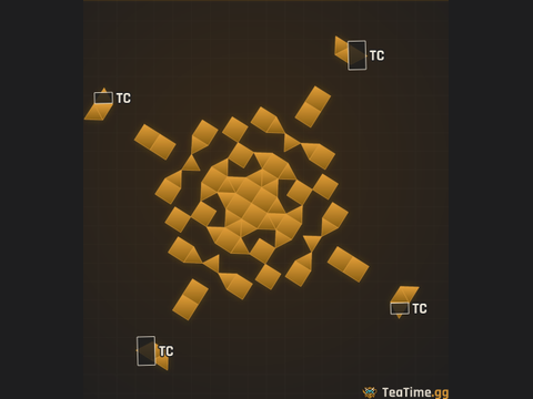 Foundation footprint of Tripod Strider