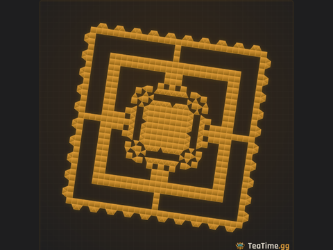 Foundation footprint of Square Cloister