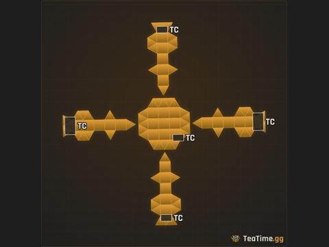 Foundation footprint of The Box Cactus