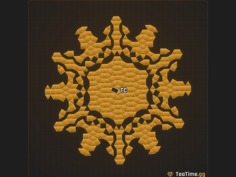 Foundation footprint of Crater Arena